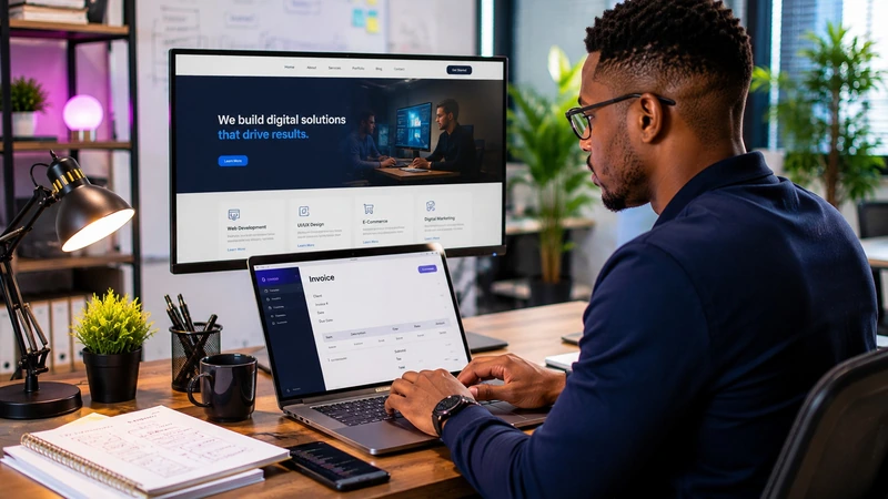 Web Design Invoice: Milestones and Scope